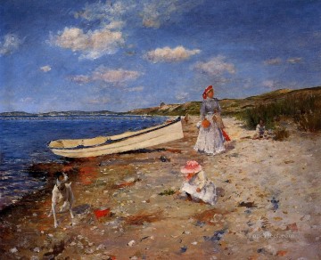 William Merritt Chase Painting - A Sunny Day at Shinnecock Bay William Merritt Chase